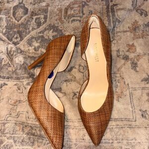 Nine West Tan Pointed Toe Heels
